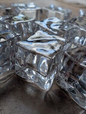 Realistic Acrylic Ice Cube Props